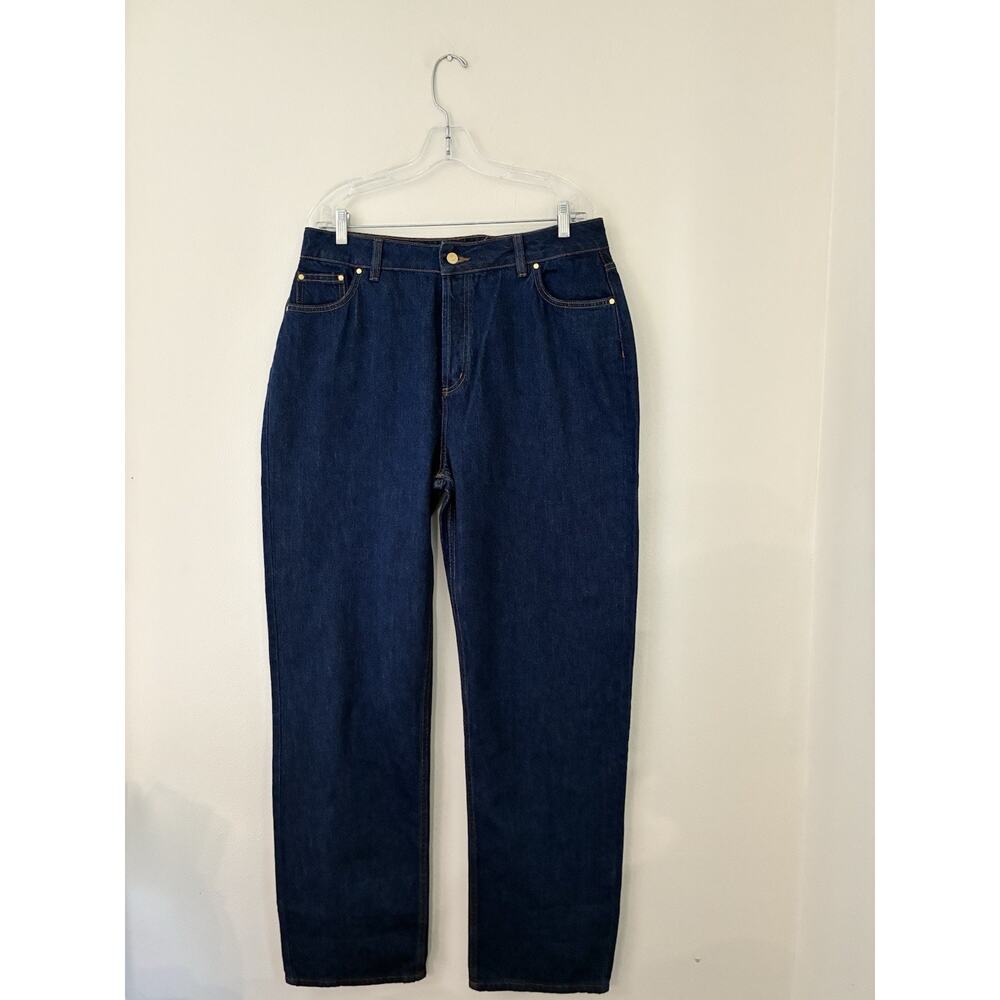 Heavy Manners Baggy Vanilla Sky Dark Wash Denim Jeans Size 34 — image 3 of 7